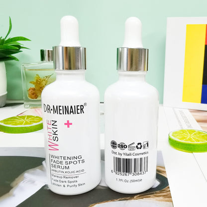 DR.MEINAIER Snail Whitening Fade Spots Serum Flasche Vorder- und Rückseite