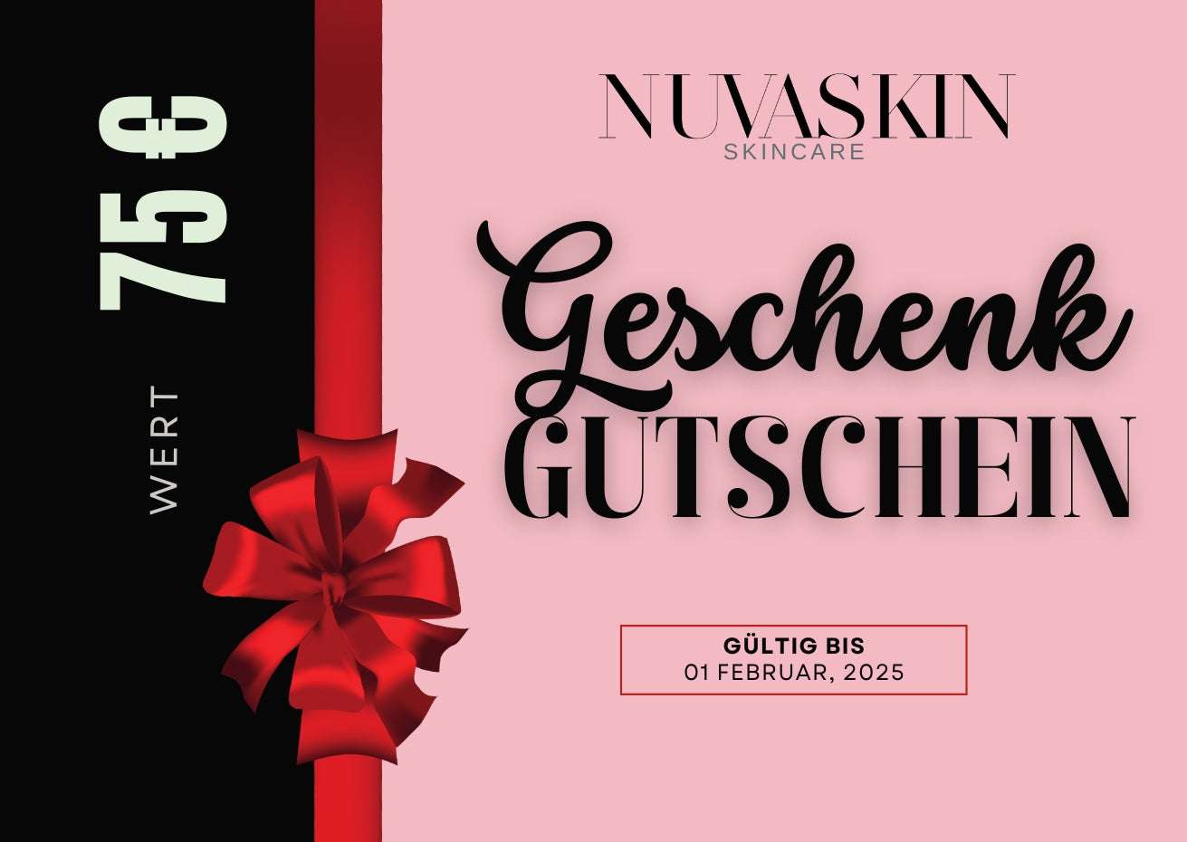 Geschenkgutschein 75 Euro persönliche Geschenkkarte Geburtstag Weihnachten direkt ausdrucken