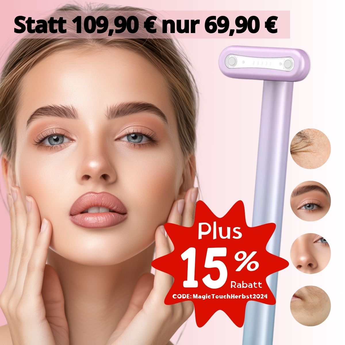 NUVASKIN™ MagicTouch - 4-in-1 Hautpflegegerät